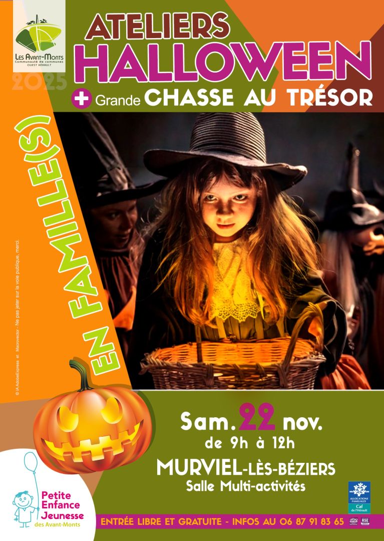 affiche atelier halloween