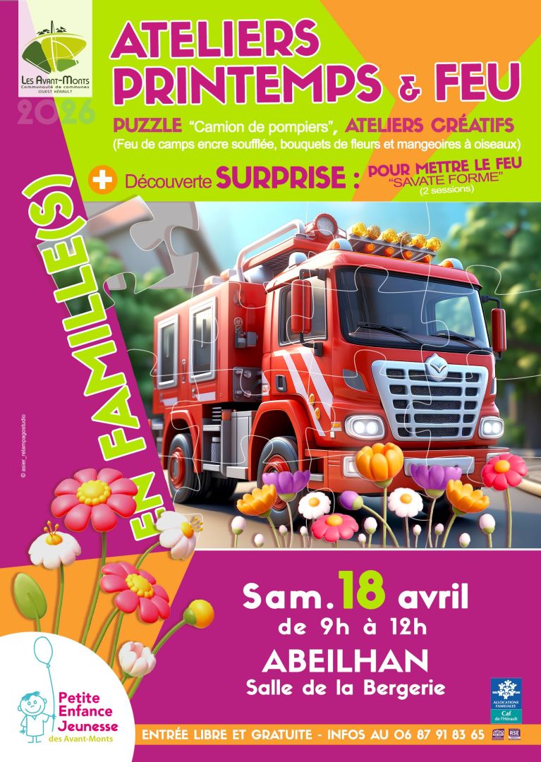 affiche atelier printemps